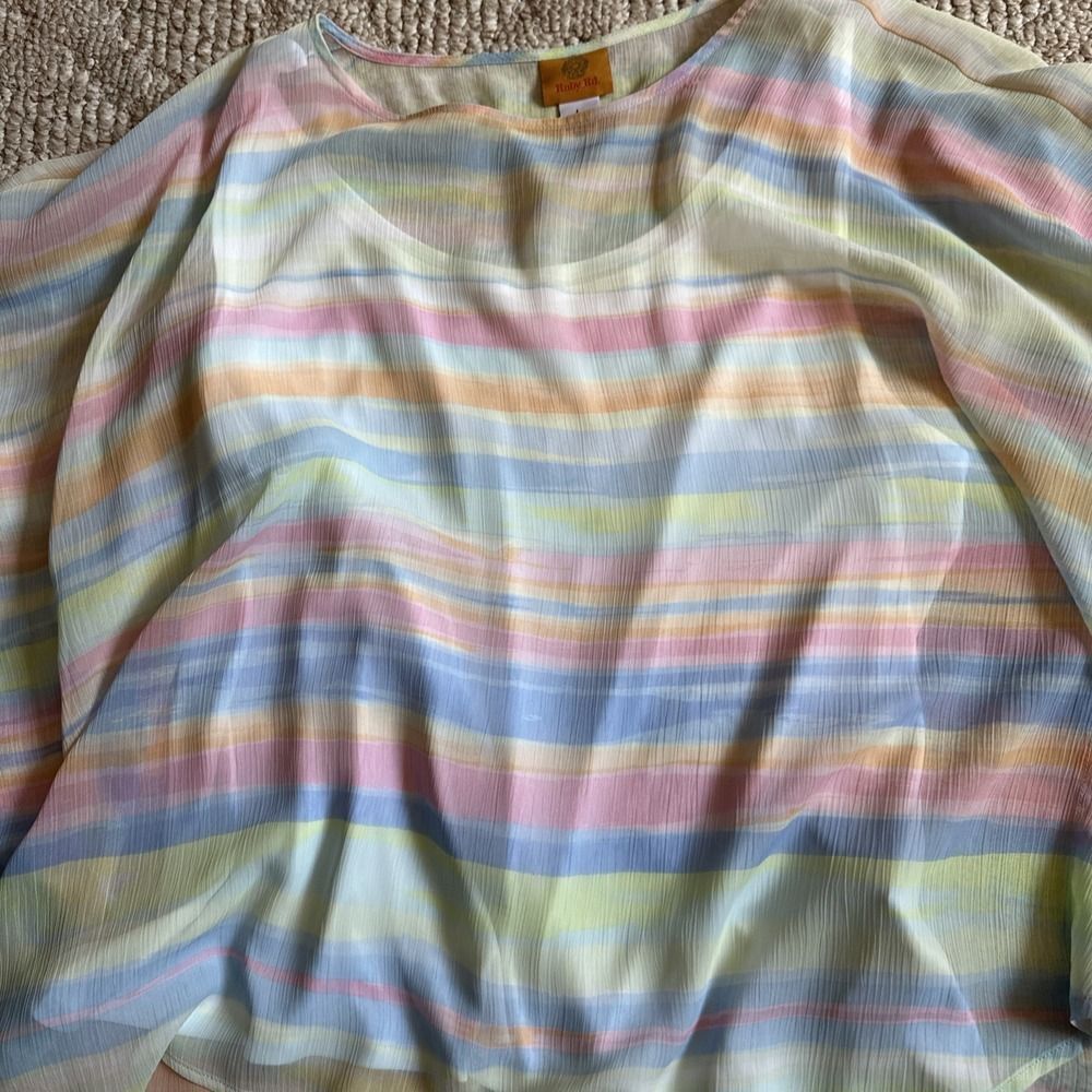 Womens Ruby Rd‎ PINK Pants Capri pants Sz 14 Large Top EUC - Outfit Set - Picture 4 of 8